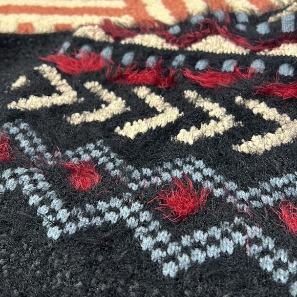 NWT FRYE XL boho funky cropped knit sweater with gorgeous accents! - Picture 8 of 13